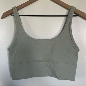 Aritzia butter bra and biker shorts set green small/medium